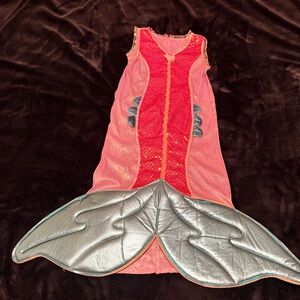 Pink and Silver Mermaid Costume Dress